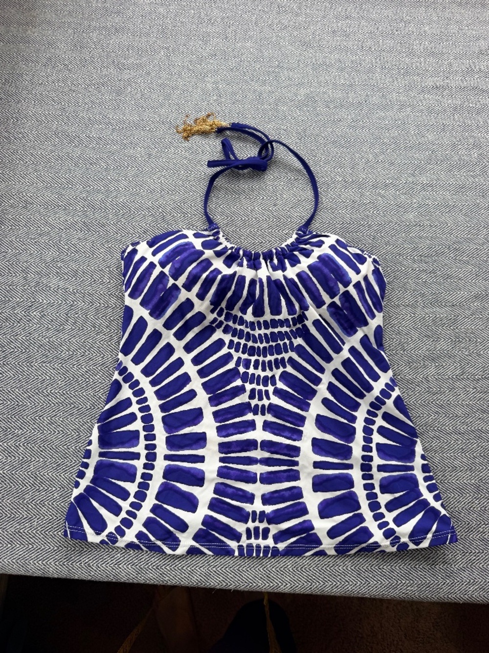 TRINA TURK - Tribal Geometric Tankini Halter